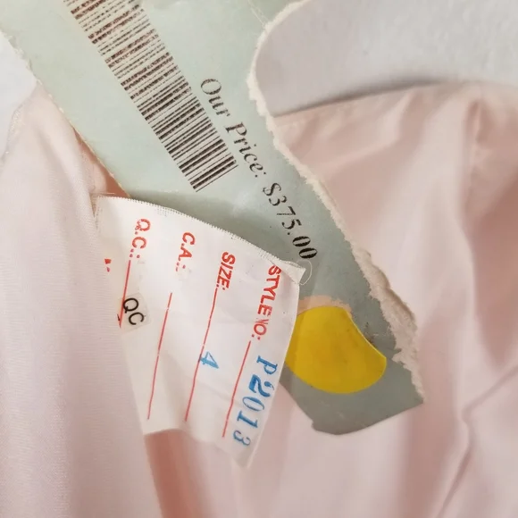 NWT Flirt by Maggie Sottero Pink Prom Dress Sz 4 - Picture 6 of 8